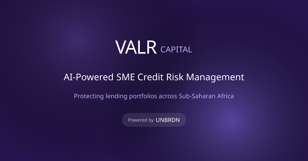VALR Capital — Credit risk orchestration for African lenders